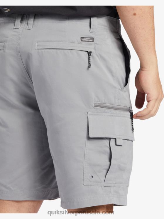Quiksilver N8LNT788 hombres piel de tiburon Pantalones cortos Waterman Maldive Atoll Cargo 20