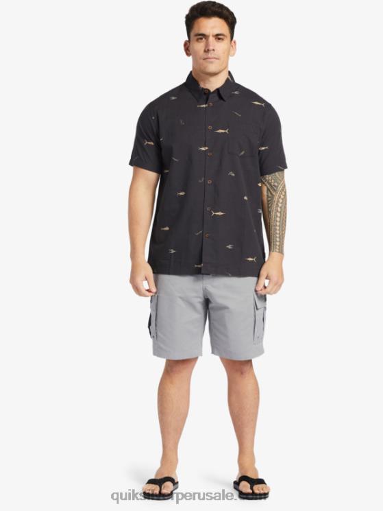 Quiksilver N8LNT788 hombres piel de tiburon Pantalones cortos Waterman Maldive Atoll Cargo 20