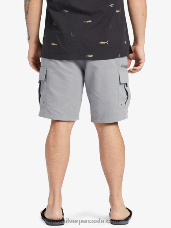 Quiksilver N8LNT788 hombres piel de tiburon Pantalones cortos Waterman Maldive Atoll Cargo 20