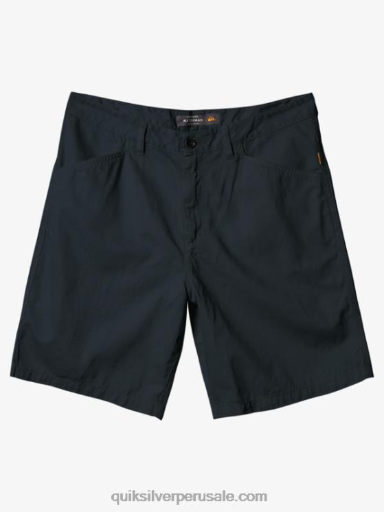 Quiksilver N8LNT836 hombres negro pantalones cortos de mesa waterman 20