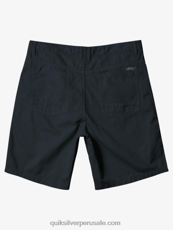 Quiksilver N8LNT836 hombres negro pantalones cortos de mesa waterman 20