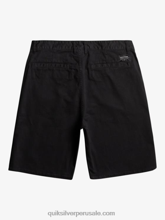 Quiksilver N8LNT856 hombres negro shorts chinos elásticos daily union 20
