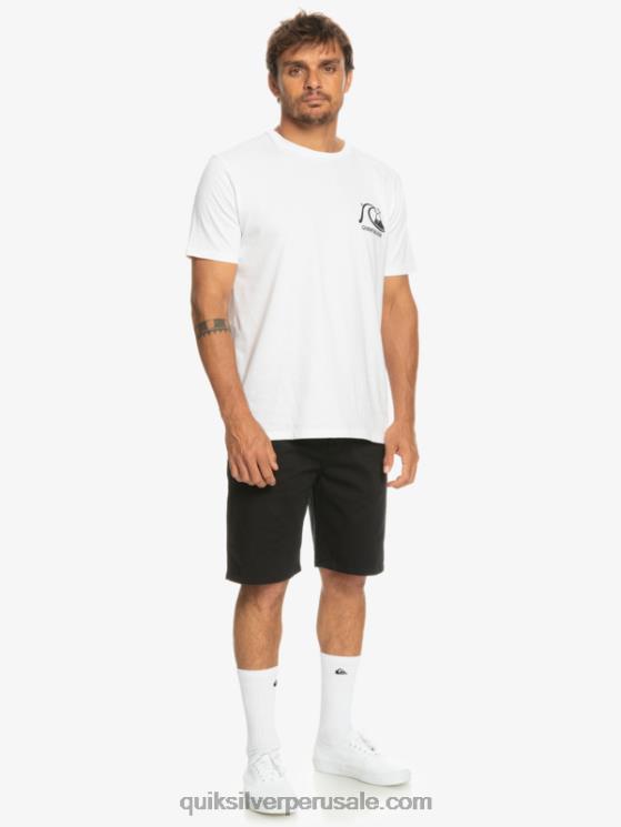 Quiksilver N8LNT856 hombres negro shorts chinos elásticos daily union 20