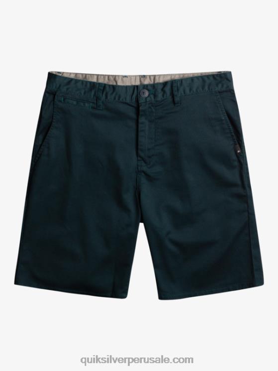 Quiksilver N8LNT857 hombres chaqueta azul marino shorts chinos elásticos daily union 20