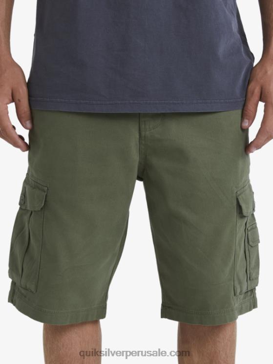 Quiksilver N8LNT954 hombres trébol de cuatro hojas shorts cargo de batalla crucial