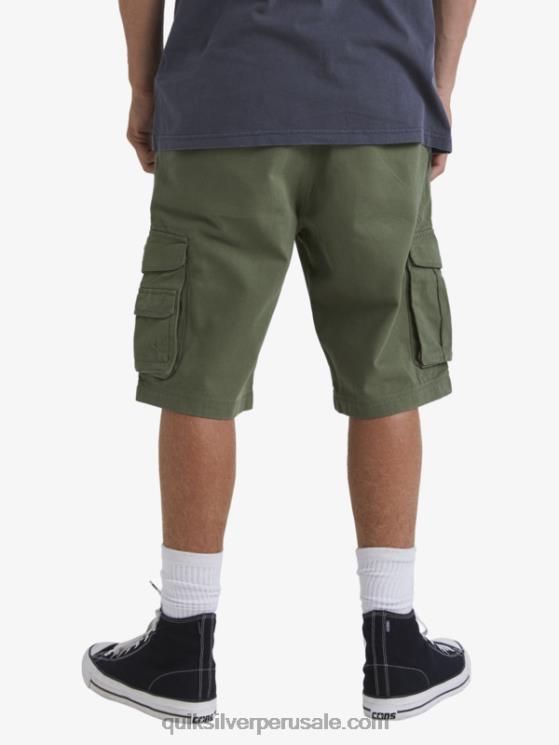Quiksilver N8LNT954 hombres trébol de cuatro hojas shorts cargo de batalla crucial