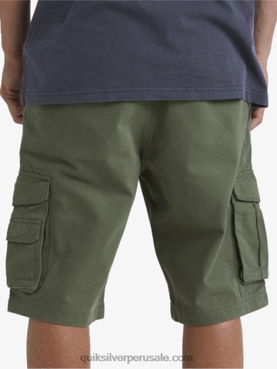 Quiksilver N8LNT954 hombres trébol de cuatro hojas shorts cargo de batalla crucial