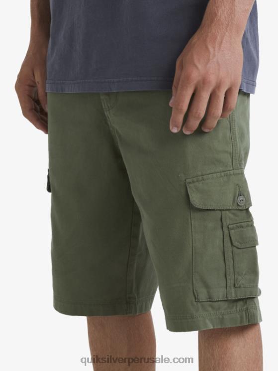 Quiksilver N8LNT954 hombres trébol de cuatro hojas shorts cargo de batalla crucial