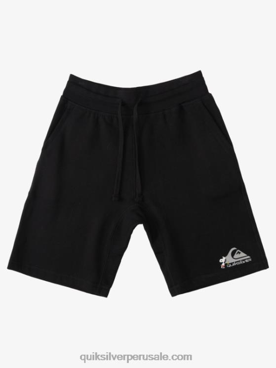 Quiksilver x Peanuts N8LNT1883 hombres negro pantalones cortos de leyendas locales