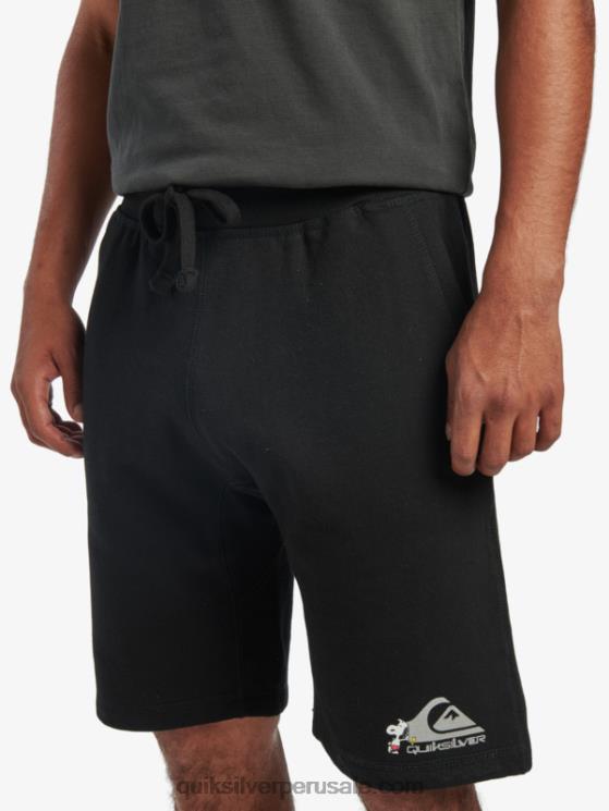 Quiksilver x Peanuts N8LNT1883 hombres negro pantalones cortos de leyendas locales
