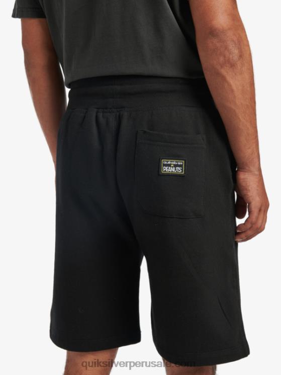 Quiksilver x Peanuts N8LNT1883 hombres negro pantalones cortos de leyendas locales