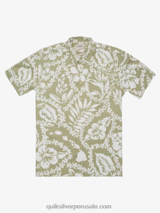 Quiksilver N8LNT1107 hombres llegada del té lei camisa de manga corta lei de la llegada de waterman