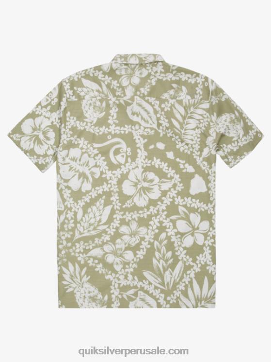 Quiksilver N8LNT1107 hombres llegada del té lei camisa de manga corta lei de la llegada de waterman