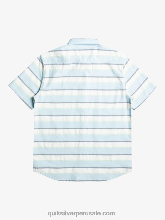 Quiksilver N8LNT1206 hombres blanco cali amanecer 231 camisa de manga corta cali amanecer