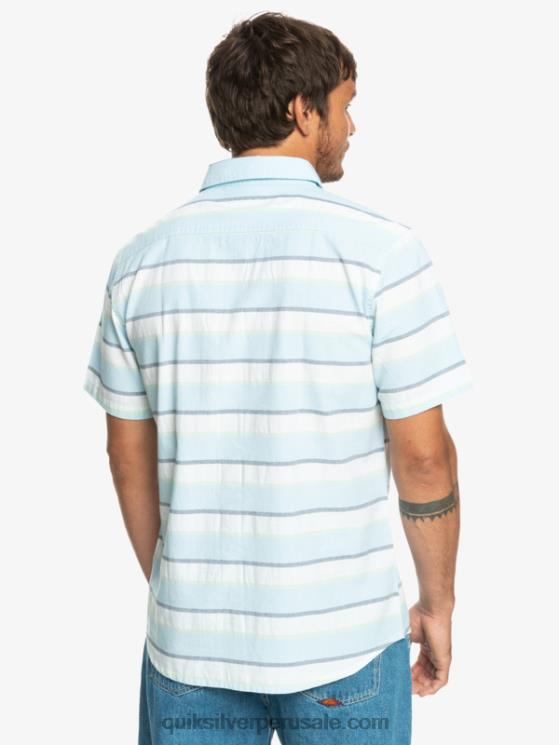 Quiksilver N8LNT1206 hombres blanco cali amanecer 231 camisa de manga corta cali amanecer