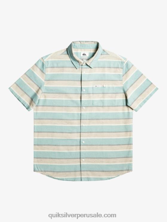 Quiksilver N8LNT1207 hombres plaza taupe cali amanecer 231 camisa de manga corta cali amanecer