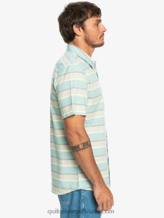 Quiksilver N8LNT1207 hombres plaza taupe cali amanecer 231 camisa de manga corta cali amanecer