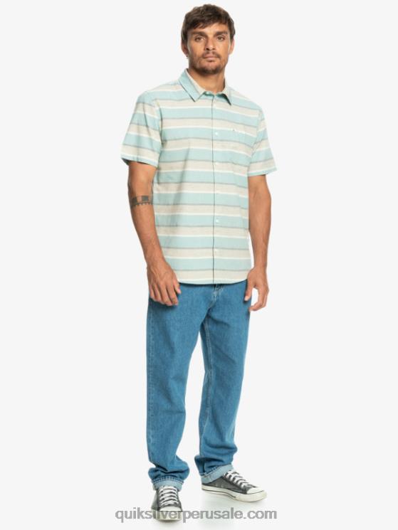 Quiksilver N8LNT1207 hombres plaza taupe cali amanecer 231 camisa de manga corta cali amanecer