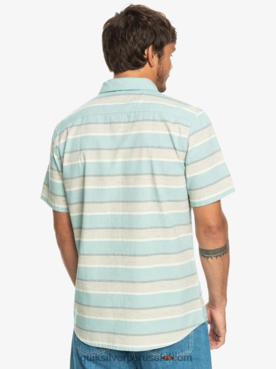 Quiksilver N8LNT1207 hombres plaza taupe cali amanecer 231 camisa de manga corta cali amanecer