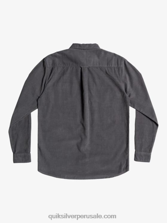 Quiksilver N8LNT1223 hombres puerta de Hierro camisa de manga larga con rastro de humo