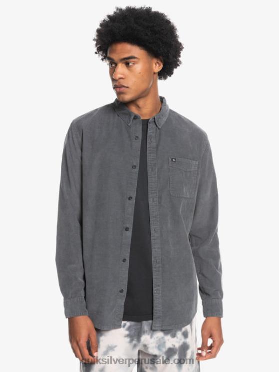 Quiksilver N8LNT1223 hombres puerta de Hierro camisa de manga larga con rastro de humo