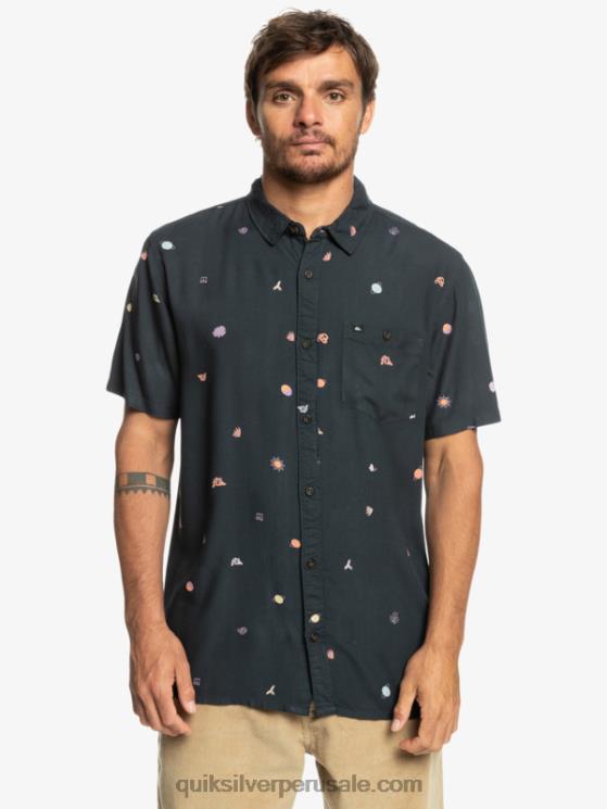 Quiksilver N8LNT1227 hombres minimarca de asfalto camisa de manga corta minimark