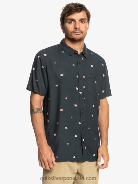 Quiksilver N8LNT1227 hombres minimarca de asfalto camisa de manga corta minimark