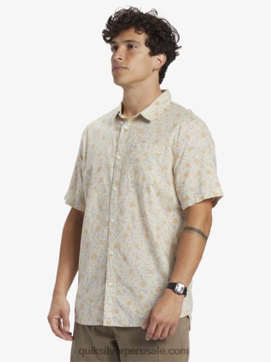 Quiksilver N8LNT1232 hombres pelusa suave de abedul camisa de manga corta con pelusa suave