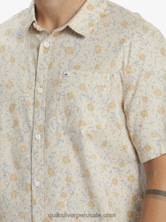 Quiksilver N8LNT1232 hombres pelusa suave de abedul camisa de manga corta con pelusa suave