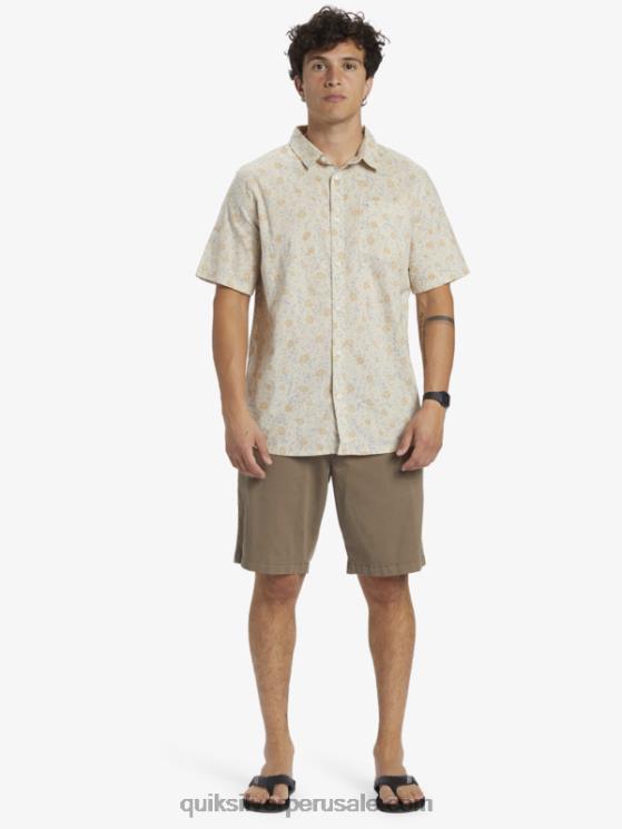 Quiksilver N8LNT1232 hombres pelusa suave de abedul camisa de manga corta con pelusa suave