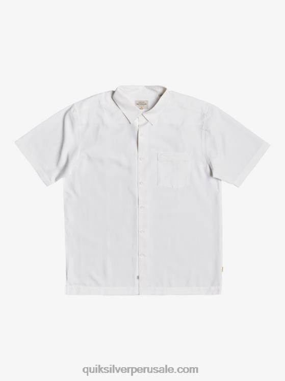 Quiksilver N8LNT1300 hombres centinela blanca camisa antiarrugas premium waterman centinela