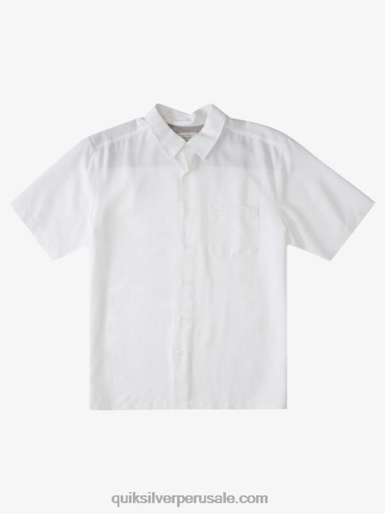 Quiksilver N8LNT1300 hombres centinela blanca camisa antiarrugas premium waterman centinela