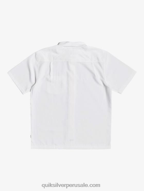 Quiksilver N8LNT1300 hombres centinela blanca camisa antiarrugas premium waterman centinela