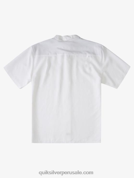 Quiksilver N8LNT1300 hombres centinela blanca camisa antiarrugas premium waterman centinela