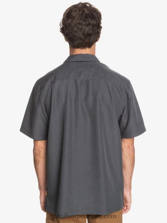 Quiksilver N8LNT1303 hombres centinela negra camisa antiarrugas premium waterman centinela