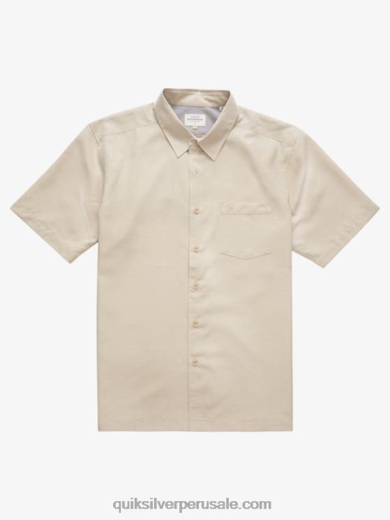 Quiksilver N8LNT1310 hombres centinela de arroz integral camisa antiarrugas premium waterman centinela