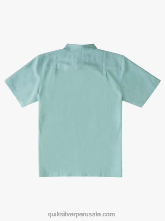 Quiksilver N8LNT1311 hombres centinella verde sutil camisa antiarrugas premium waterman centinela