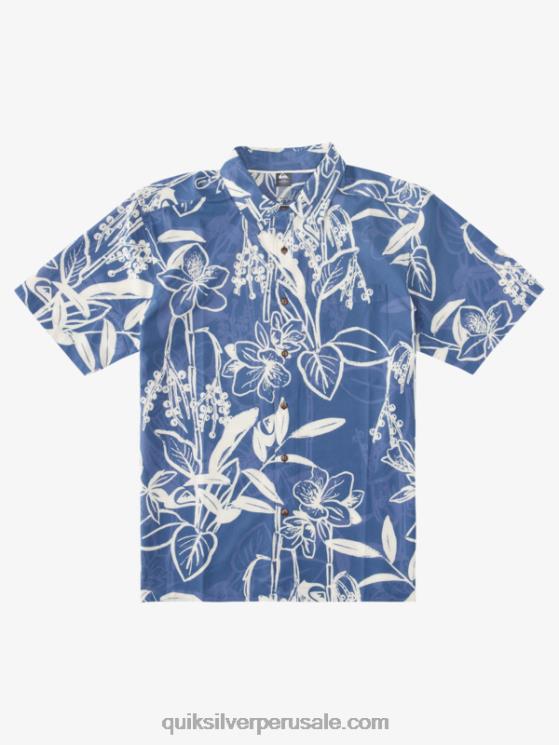 Quiksilver N8LNT1328 hombres alférez caminos sueltos camisa hawaiana de formas sueltas de waterman