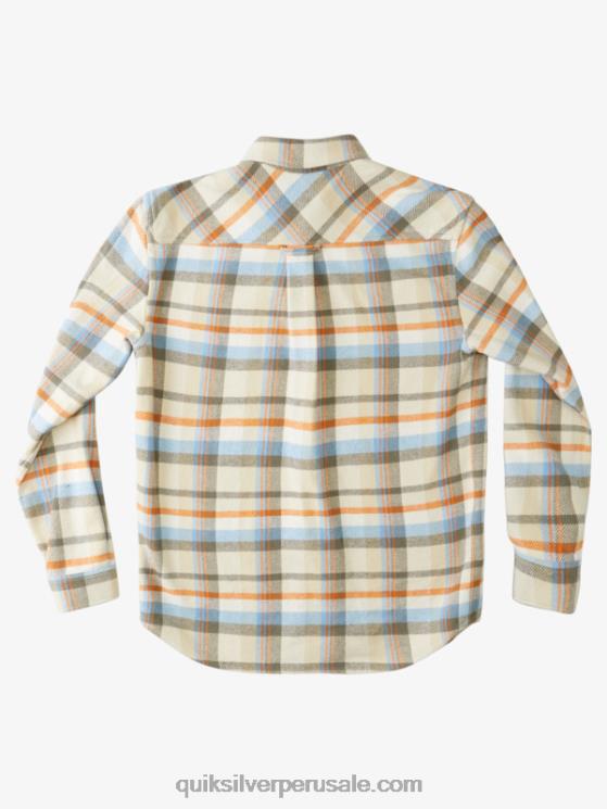 Quiksilver N8LNT1350 hombres truenos blancos antiguos Waterman Thunder establece camisa de manga larga de franela