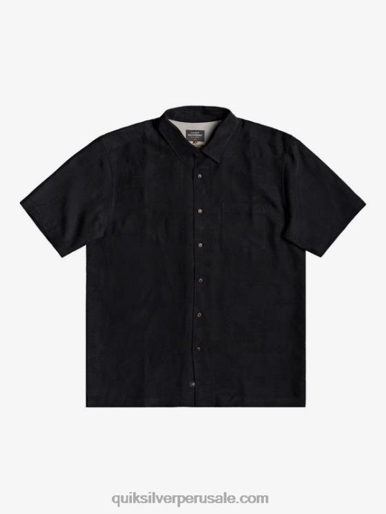 Quiksilver N8LNT1357 hombres negro playera de manga corta Waterman Kelpies Bay