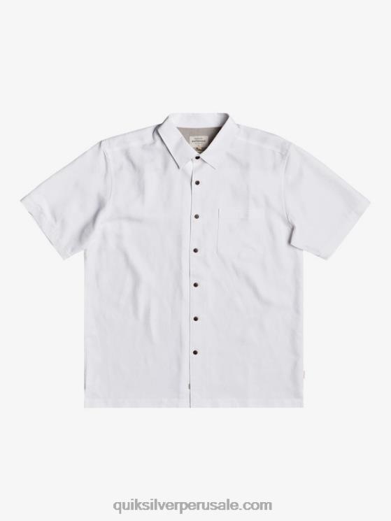 Quiksilver N8LNT1358 hombres blanco playera de manga corta Waterman Kelpies Bay