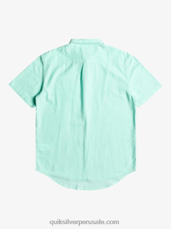 Quiksilver N8LNT1360 hombres vaso de playa camisa de manga corta de la caja del tiempo