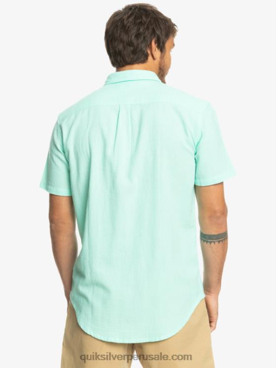 Quiksilver N8LNT1360 hombres vaso de playa camisa de manga corta de la caja del tiempo