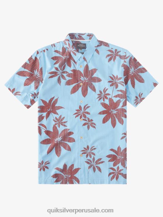 Quiksilver N8LNT1487 hombres anochecer azul noches calurosas playera manga corta noches calientes waterman