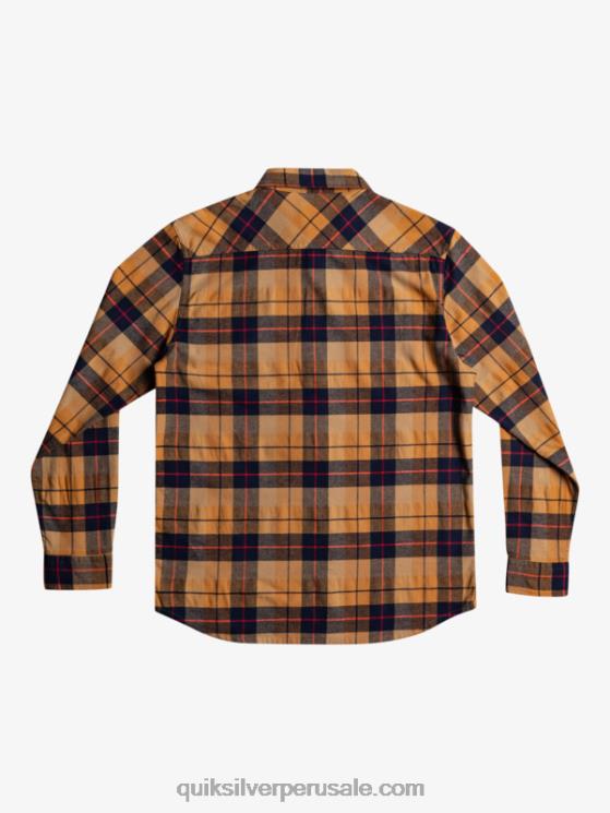 Quiksilver N8LNT1506 hombres kinsale azúcar moreno camisa de manga larga elástica Kinsale