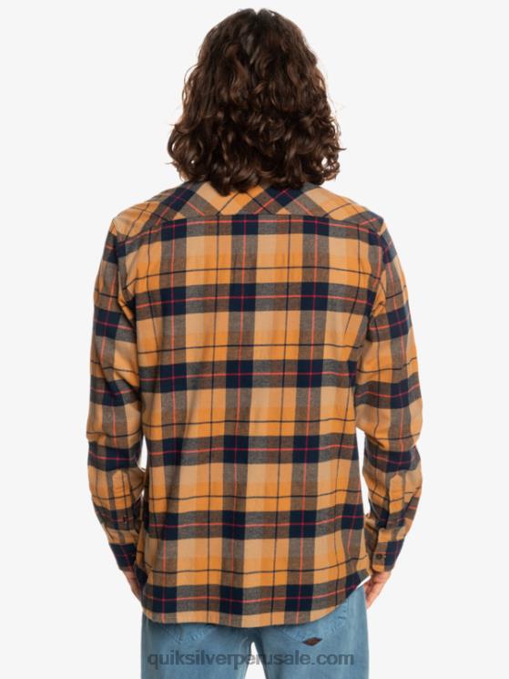 Quiksilver N8LNT1506 hombres kinsale azúcar moreno camisa de manga larga elástica Kinsale
