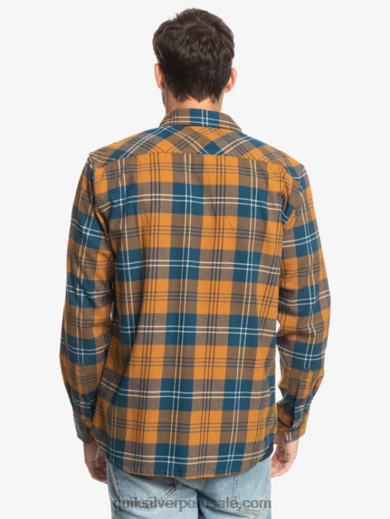 Quiksilver N8LNT1508 hombres liebre de azúcar moreno camisa harelaw stretch manga larga
