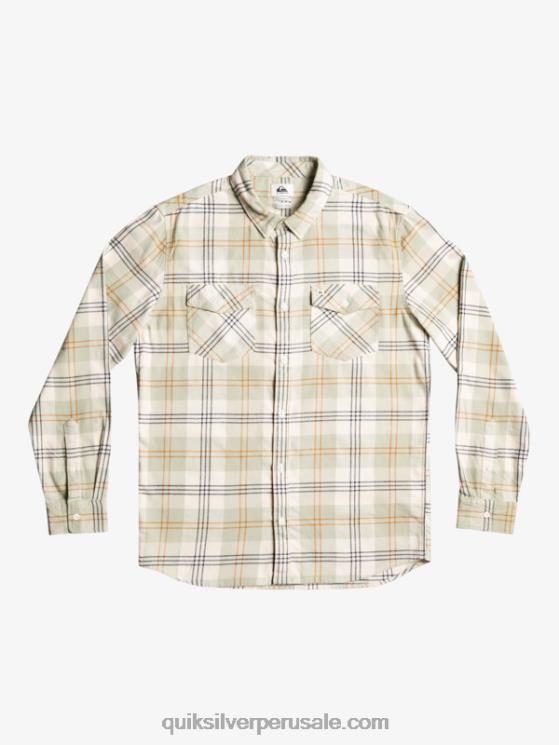 Quiksilver N8LNT1510 hombres Liebre de salvia del desierto camisa harelaw stretch manga larga