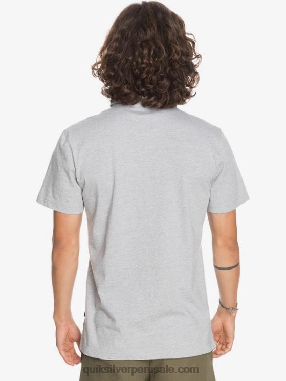 Quiksilver N8LNT1552 hombres brezo gris claro polo de manga corta de crucero de sol todos los días