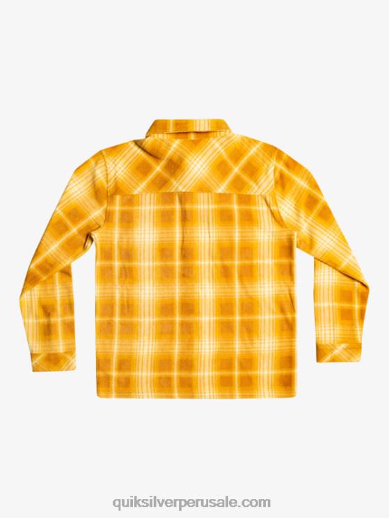 Quiksilver N8LNT1555 hombres azúcar moreno shadowplaid camisa de franela de manga larga de días de surf